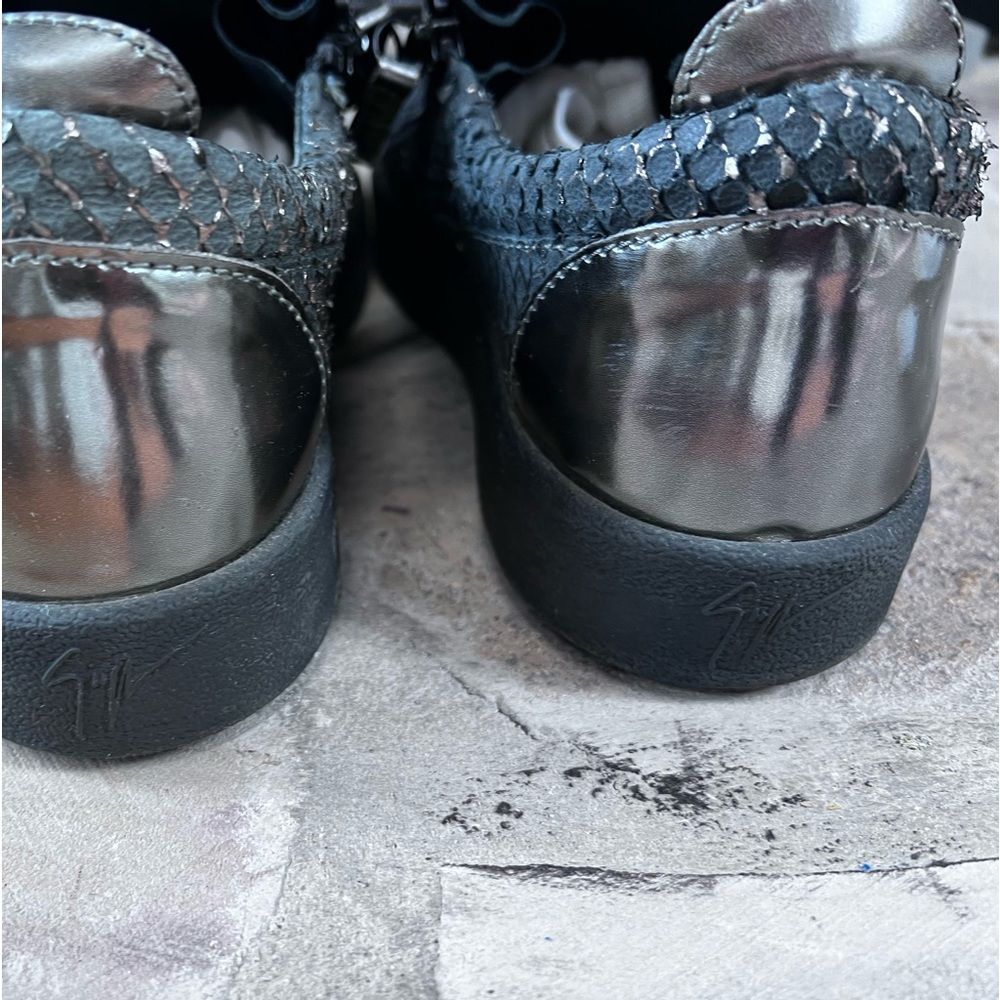 Giuseppe Zanotti Frankie Python Embossed Leather … - image 6